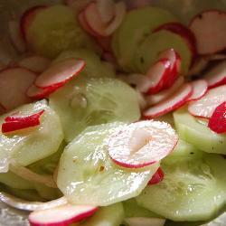 gurkensalat mit radieschen