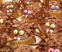 halloween spinnencupcakes karottenkuchen ohne nüs