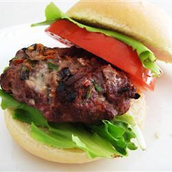 hamburger mit blauschimmelkäse