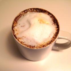 kaffee latte mit kürbisgeschmack