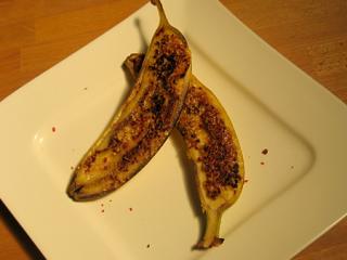 karamellisierte banane