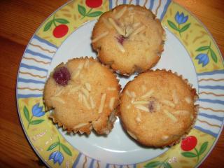 kirsch mandel muffins