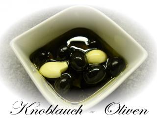 knoblauch oliven