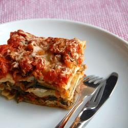 lasagne aus gegrilltem gemüse