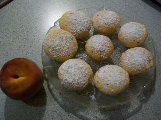 mini pfirsich muffins