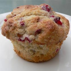 muffins mit cranberries und pekannüssen