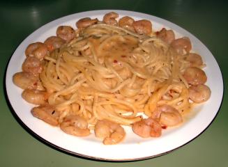 nudeln mit scampi