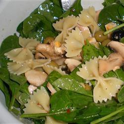 nudelsalat mit spinat und feta
