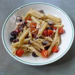 pasta mit tomaten feta und oliven