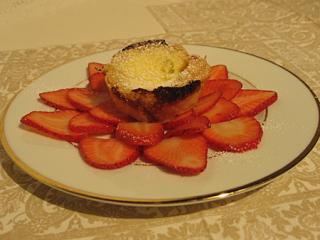 pastel de limón con frambuesas zitronenkuchen mit erdbeeren