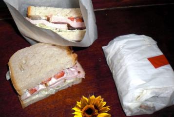 picknick sandwich mit gyrosbraten