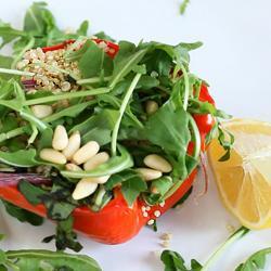 quinoa salat mit geschmortem gemüse
