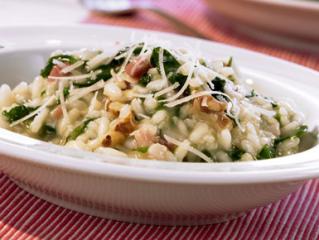 risotto mit spinat und walnüssen