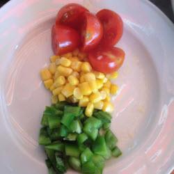 rot gelb grüner ampelsalat für kinder
