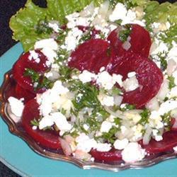 rote beete salat mit feta