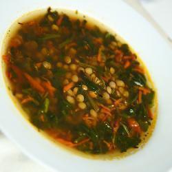 schnelle linsensuppe mit spinat