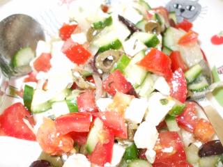 schneller griechischer salat