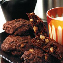 schokoladen cookies mit macadamianüssen
