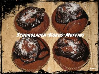 schokoladen kokos muffins