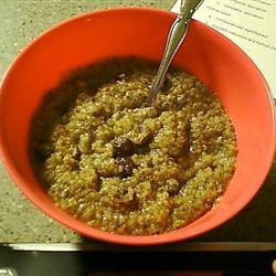 slow cooker quinoa mit heidelbeeren und chia samen