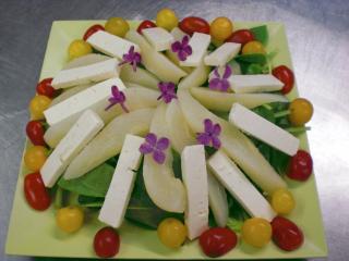 spinatsalat mit birnen und schafskäse