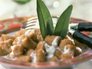 süßkartoffel gnocchi mit mascarpone