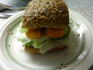 svensk fiskpinne burger