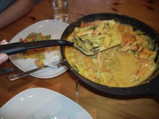 thailändisches hühnchen curry