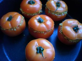 tomaten mit cous cous füllung