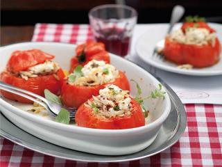 tomaten mit risoni füllung