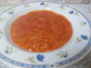 tomaten reis suppe