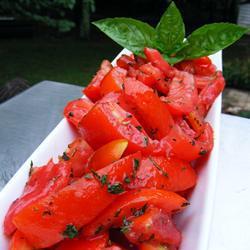 tomatensalat mit kirschtomaten
