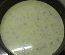 variation von hackfleisch käse lauch suppe
