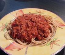 variation von spaghetti bolognese