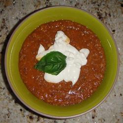 vegetarische linsen tomaten chili suppe