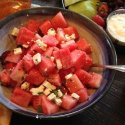 wassermelonensalat mit feta